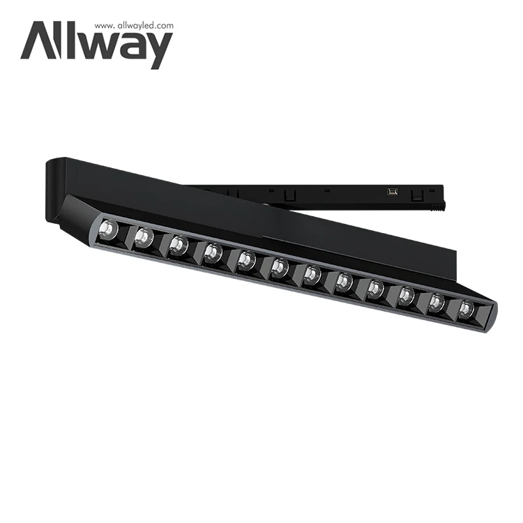 Allway Customize OEM ODM Indoor Bar Museum DALI Driver Dimmable Track Lighting System Magnetic Led Track Light