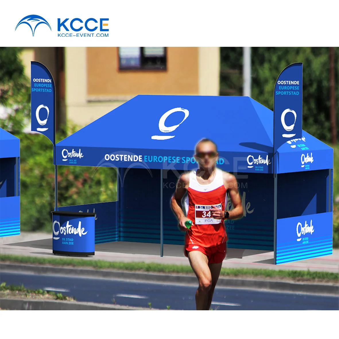 KCCE выставочная выставка сверхмощная палатка с навесом 3x3 3x6 10x10 индивидуальная печать рекламная Складная Алюминиевая