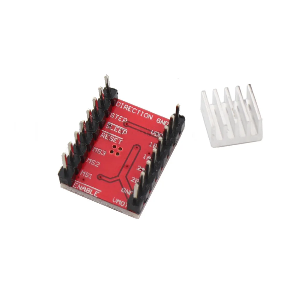 HanBuild   Stepping motor Reprap Stepper Driver A4988 Stapper motor Driver Module met Heatsink for 3D printer