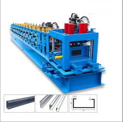 Steel C U Z Purlin Roll Forming Machine the Frame of a Building Cold Forming Machine