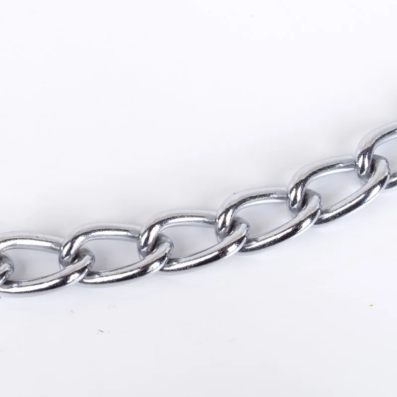 Dropshipping High quality Pet Steel Chain Heavy duty Tactical Dog Leash and Nylon Collars set for Medium Large Dog