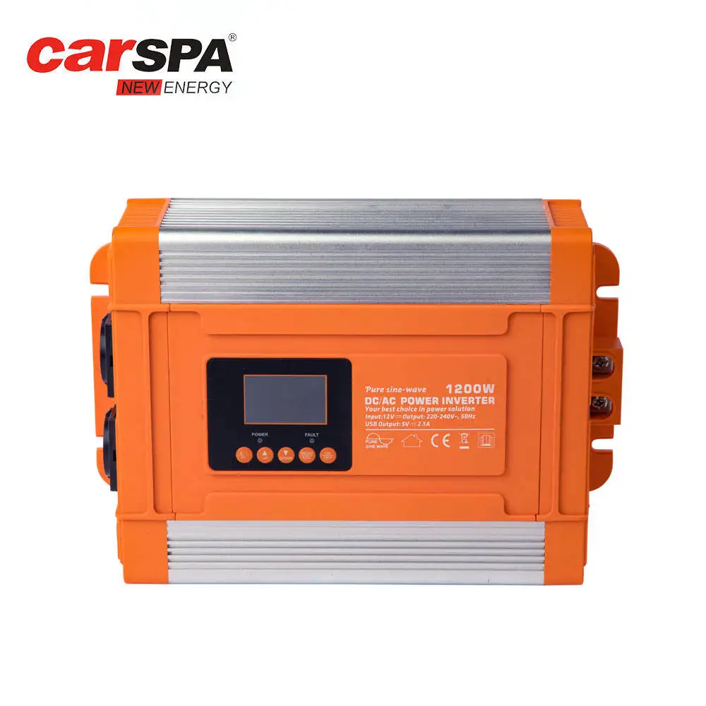 Лидер продаж автономный солнечный инвертор CARSPA 1200 Вт 2000 3000 источник питания постоянного тока переменного с проводной панелью дистанционного