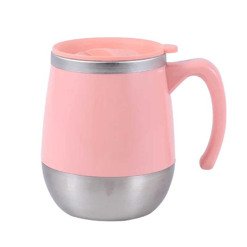 500 мл двухслойная термоизоляционная кружка из нержавеющей стали с крышкой высокого качества SS #304