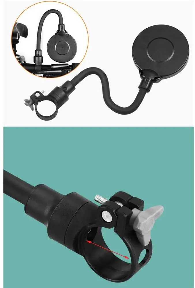 
Bike Mirror Bike Rearview Mirror Motorcycle Electric Bicycle Hose Adjusting Large Screen Bicycle Rearview Mirror Parts for Bike 