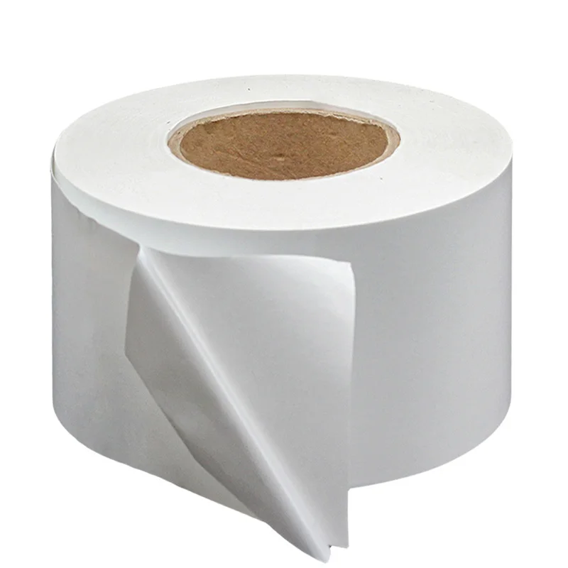 Pearlescent film coated paper self-adhesive label raw material alcohol label food label semi gloss paper Jumbo Roll