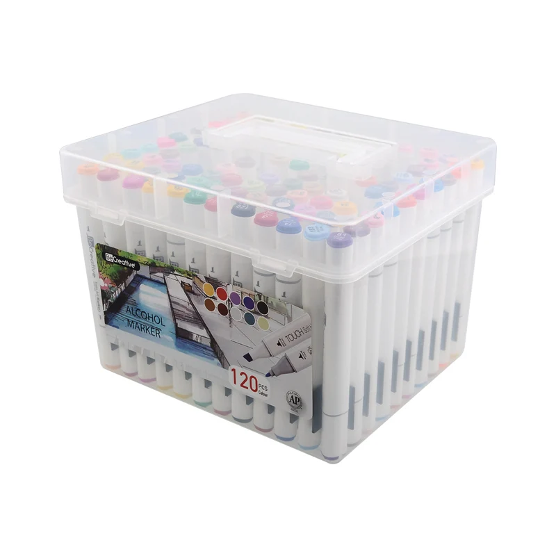 262 color Alcohol base dual tip  sketch marker set for art