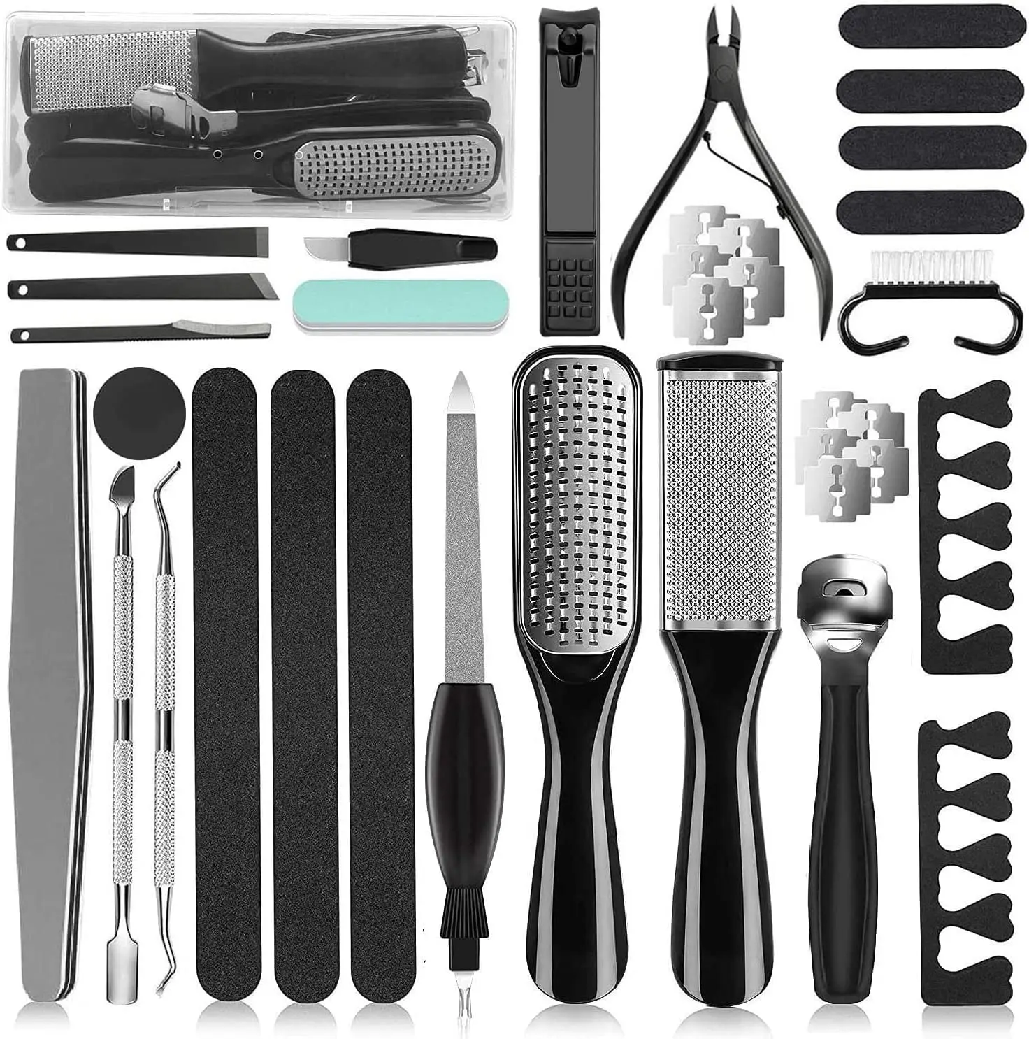 Xugao New Design Professional 36 Pcs  Manicure Pedicure Set  Disposable Pedicure Set Nail Tools