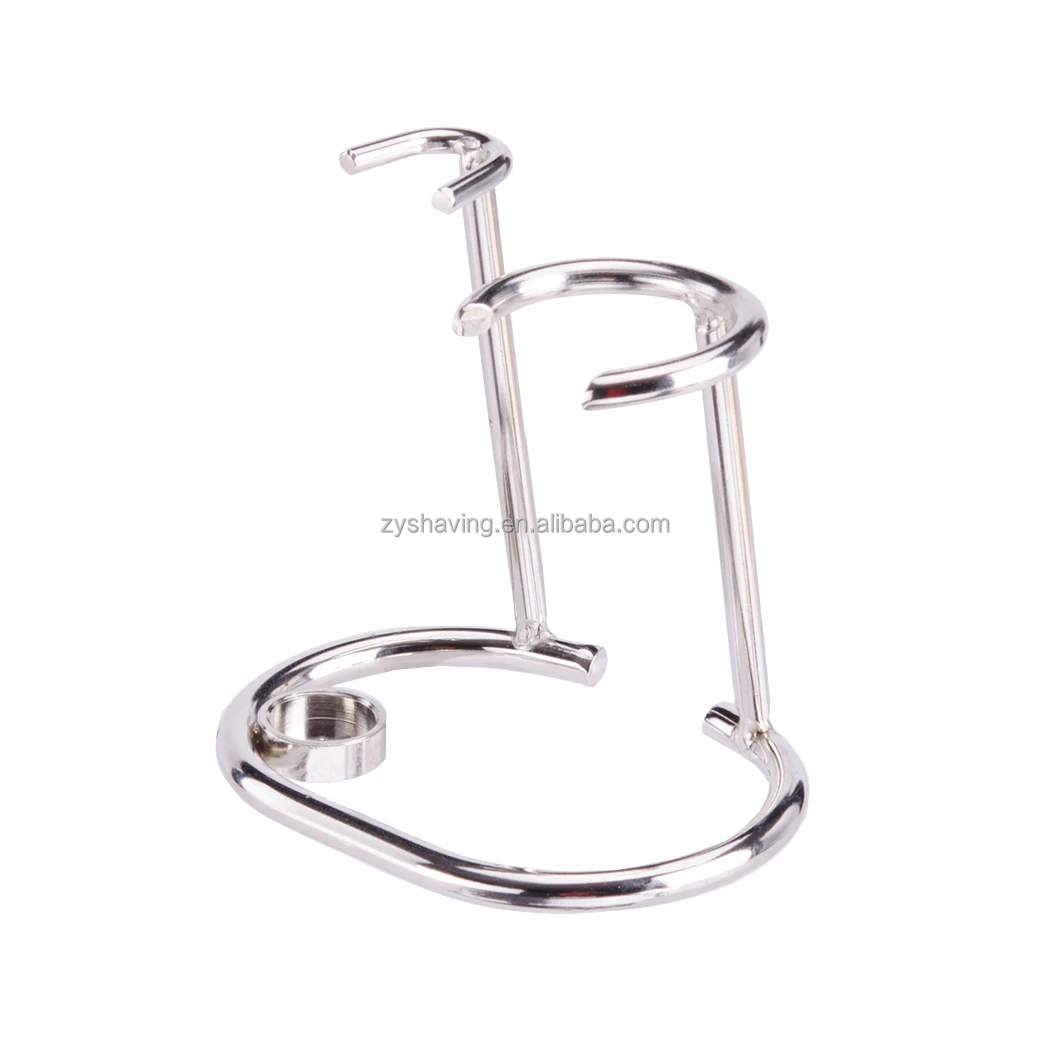 ZY Shaving Brush and Razor Stand Universal Holder for Barber Brush and Razor Stainless Steel Shaving Holder