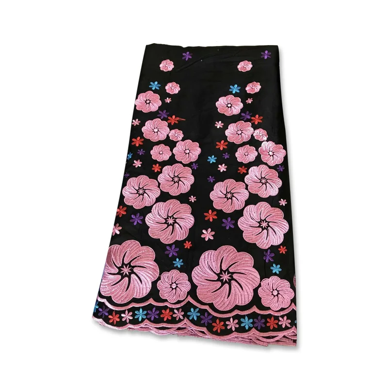 
 Новый дизайн 2021 Нигерия Анкара швейцарская хлопковая кружевная гипюровая вышивка кружевная ткань 7 ярдов JCS2102  