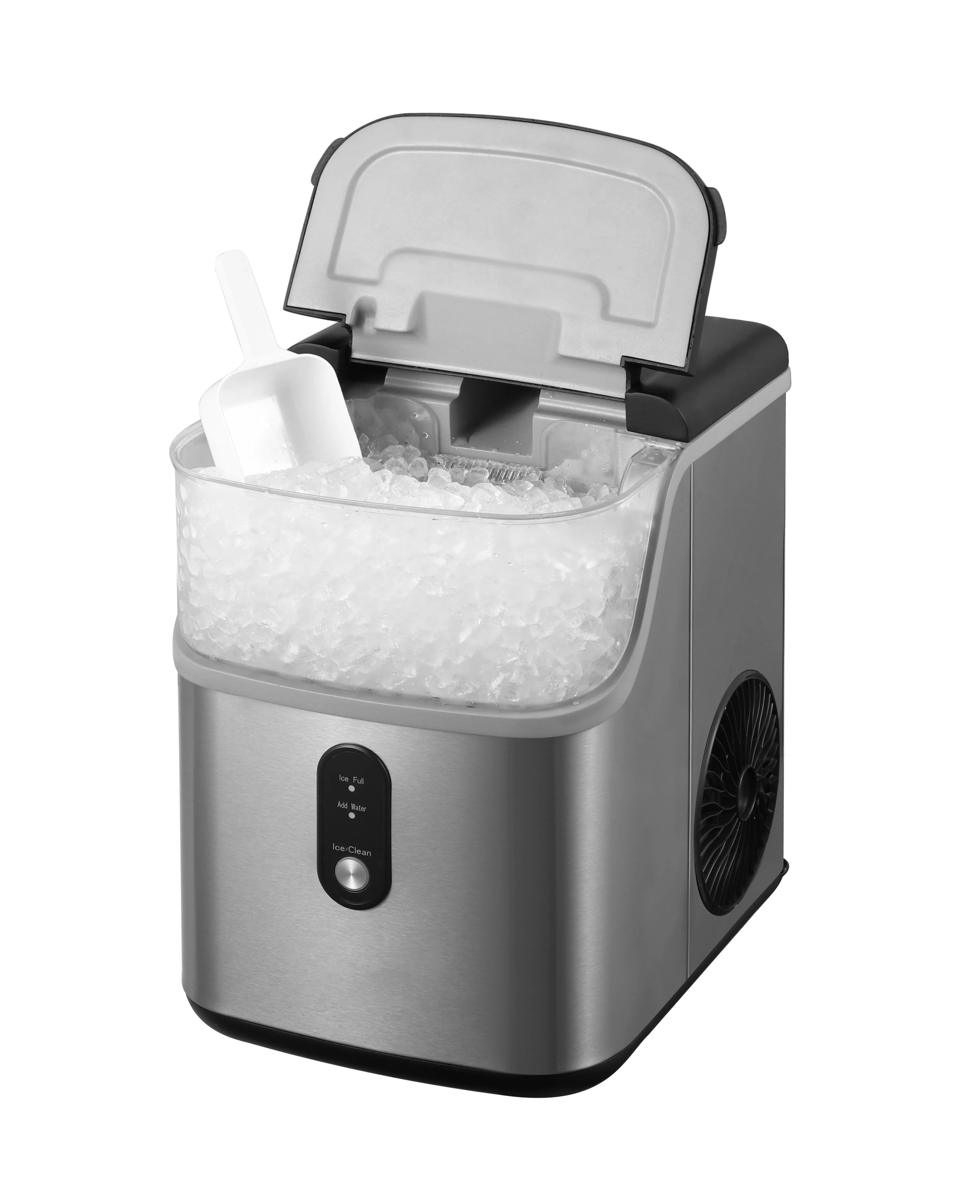 Mini portable nugget countertop ice maker