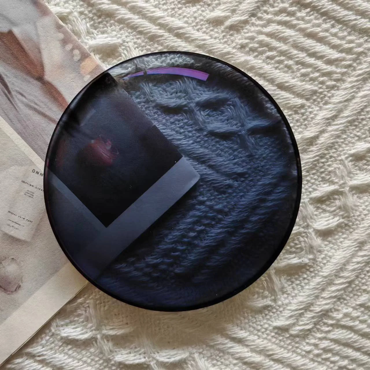 1.56 Anti-Blue Anti-Fog Photogrey HMC Blue Cut Photochromic Grey Single Vision Green Coating Optical Eyeglasses Lenses