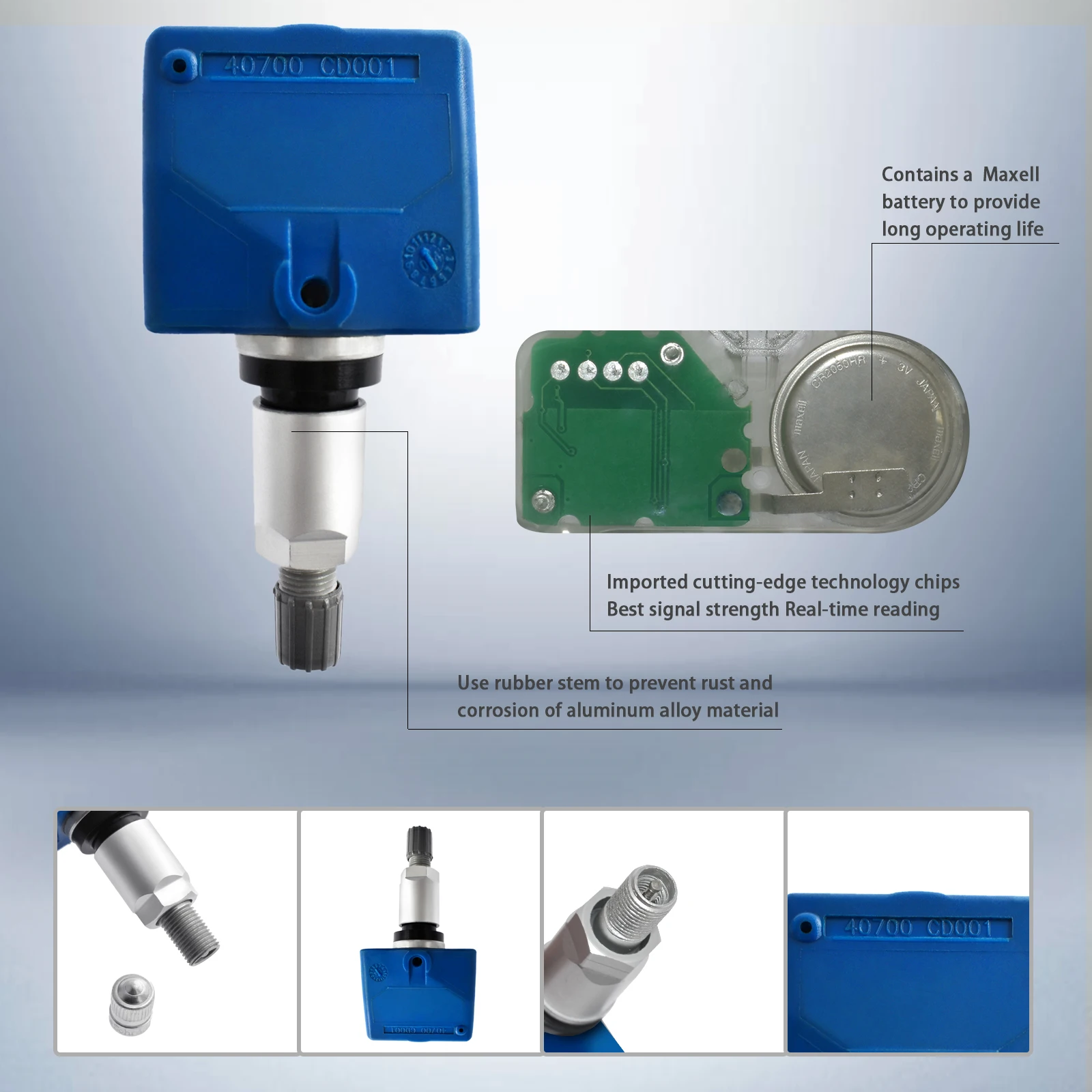 OEM 40700CD001 TPMS Tire Pressure Sensor For Infiniti G35 Q45 FX35 FX45 Nissan 350z Frontier Pathfinder