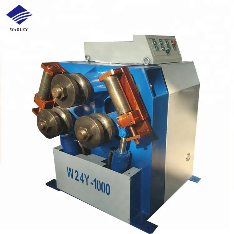
3 Roller Section Profile Bender W24S-140 Aluminum Profile Bending Machine 