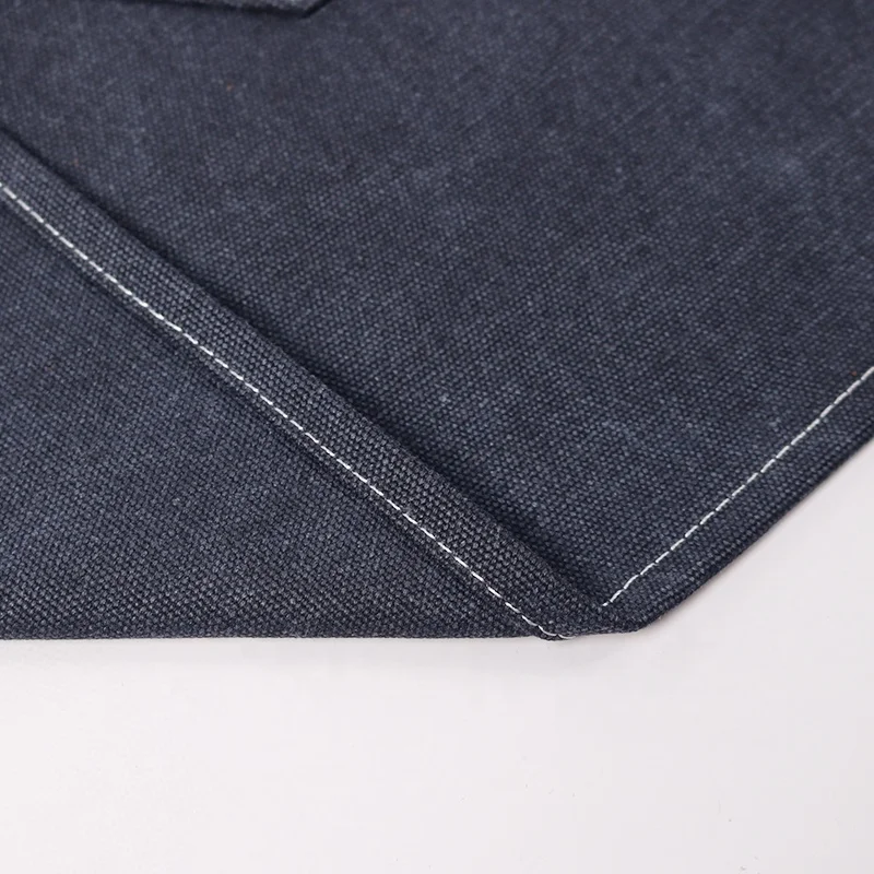CHANGRONG Custom waterproof canvas bar work apron with  leather straps