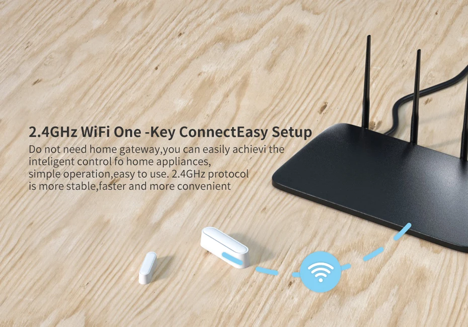 Smart DIY Door Sensor Door Open / Closed Detectors With WiFi App Notification Alert/Sound Security Alarm With Alexa Google Home