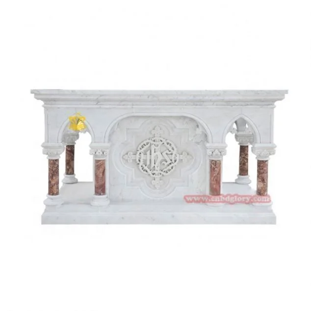 Christian cathedral stone carving products sculpture Jesus pattern relief Marbl Church Altar