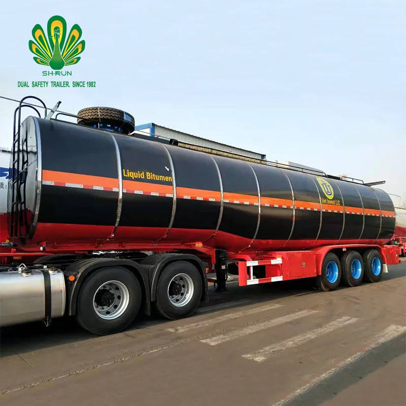 Special tank semi-trailer for asphalt transportation 40 cubic meters capacity 10CM insulation layer