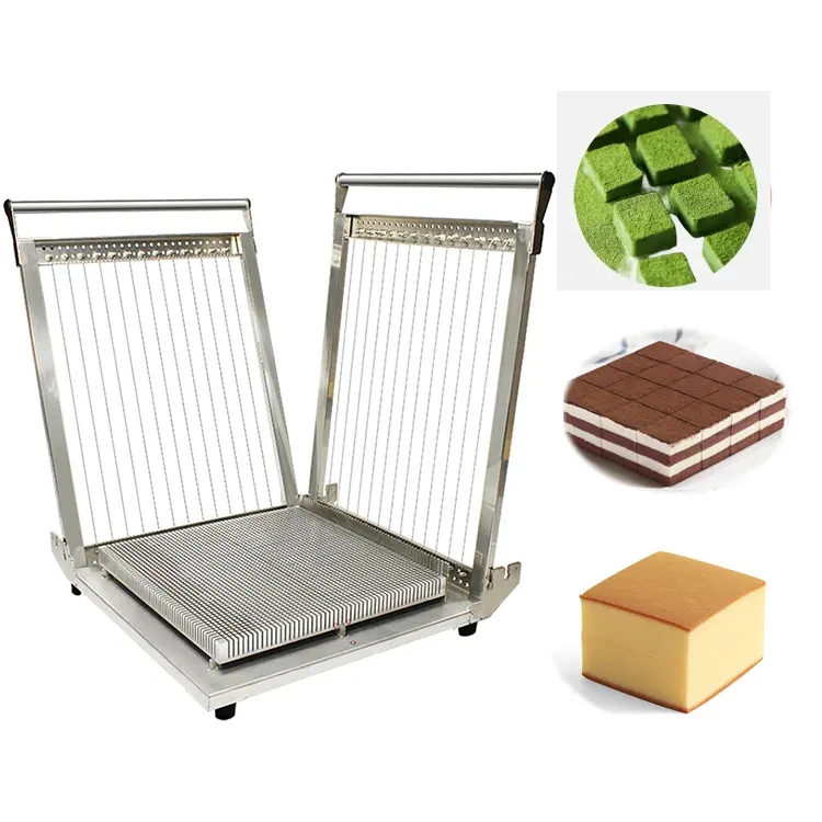 Cheese Chocolate Bars Cutting Machine Double Guitar Cutter Cheese Soft Candy Wire Cutter Chocolate Cake Cutting Machine