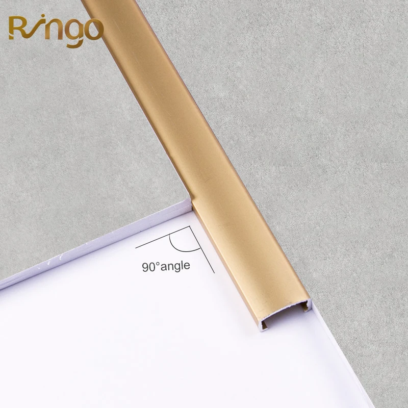 Современные Металлические Строительные Декоративные аксессуары алюминиевые U-образные обрезные переходные полосы
