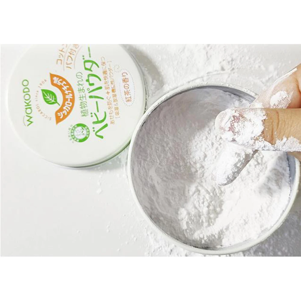 
Japan Gentle Black Tea Smell Infantile Natural Organic Talcum Powder 