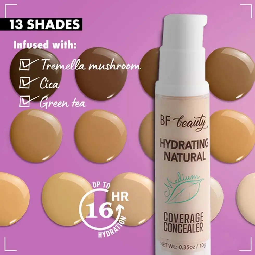 Luxury All In One High Quality Yellow Concealer Wholesale Body Orange Color Correcting Changing Private Label Liquid Concealer