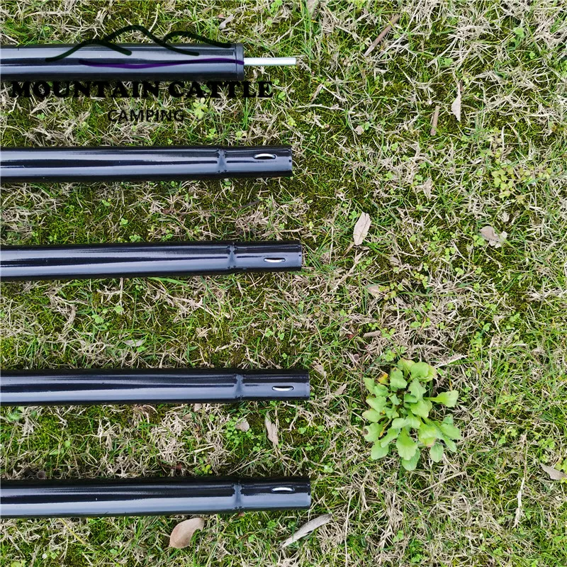
Outdoor Diameter 25mm Camping Tarp Pole Black Iron Power coated rod Sun Shelter Support 