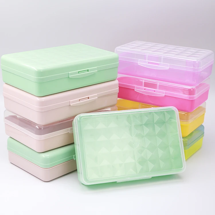 Stackable Plastic Painting Watercolor Large Pen Container Case Stationery Kids Cartoon Pencil Storage Box Case For Boys Gifts