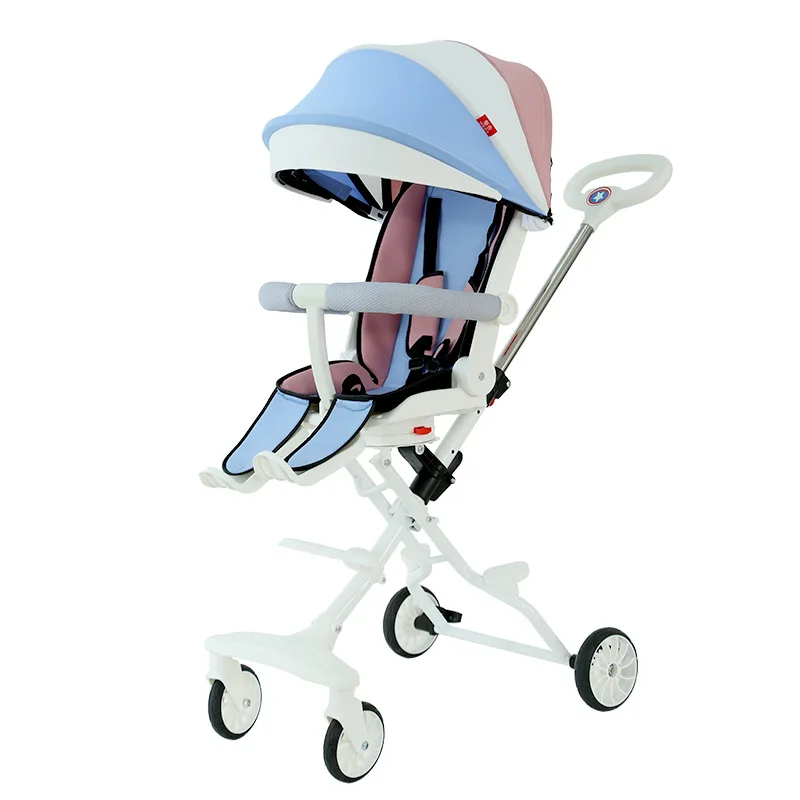 Customizable Baby Walking Machine Stroller Ultra-lightweight Folding Children High Landscape Can Sit and Lie