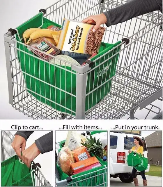Eco Friendly Recycle shopping cart bag Supermarket trolley Shopping Bags To Cart