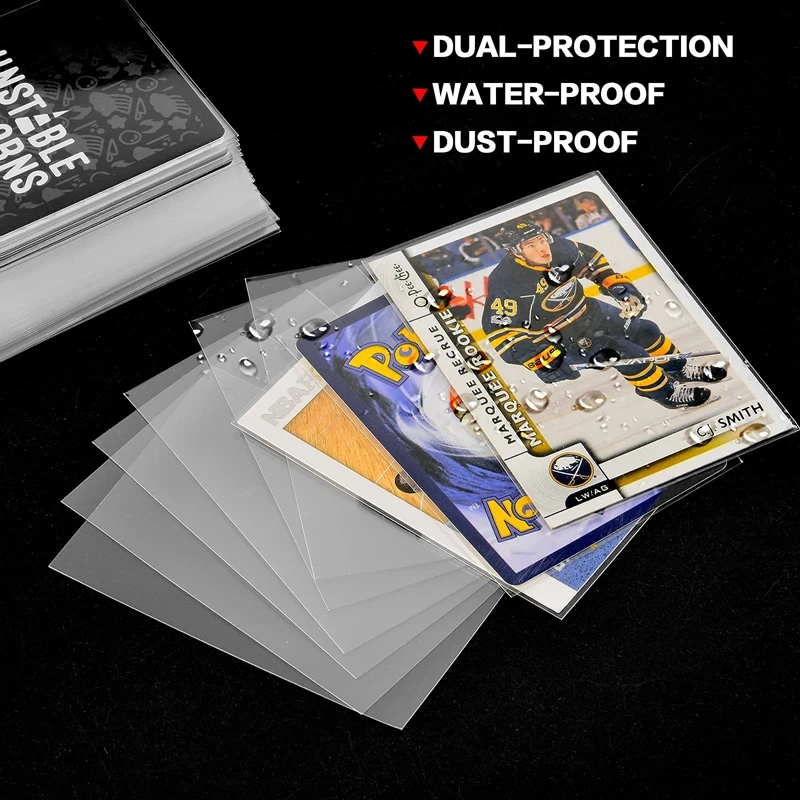 Spot Wholesale  Standard-Sized Sports Penny Sleeves Trading Card Protector Top Loader Baseball Football Basketball Card Sleeves