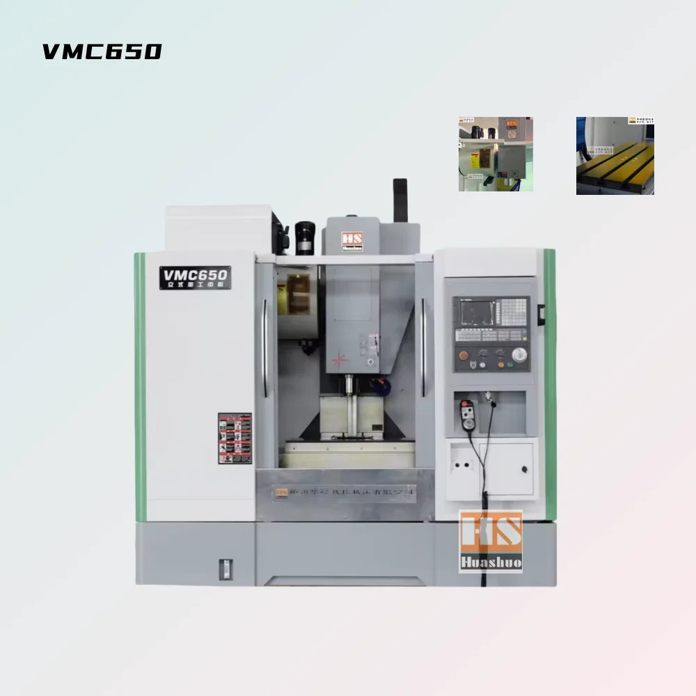 VMC650 Fanuc control vertical milling machine 3 axis cnc machining center tool holder bt40