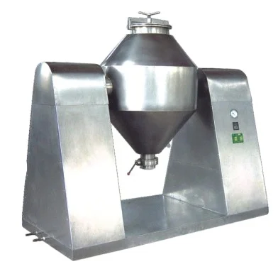 Double conical chemical food powder rotary vacuum drum dryer resin plastic powder granule particle vacuum drying machine