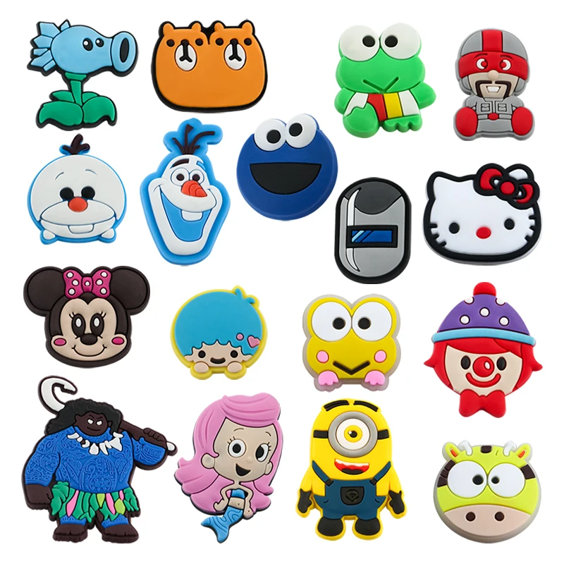 Shoe Accessories New Style  Cute Cartoon Beautiful Reserve Price Pvc Material Clog Decorations Garden Shoe Flower  Cartoon Shoe Charm