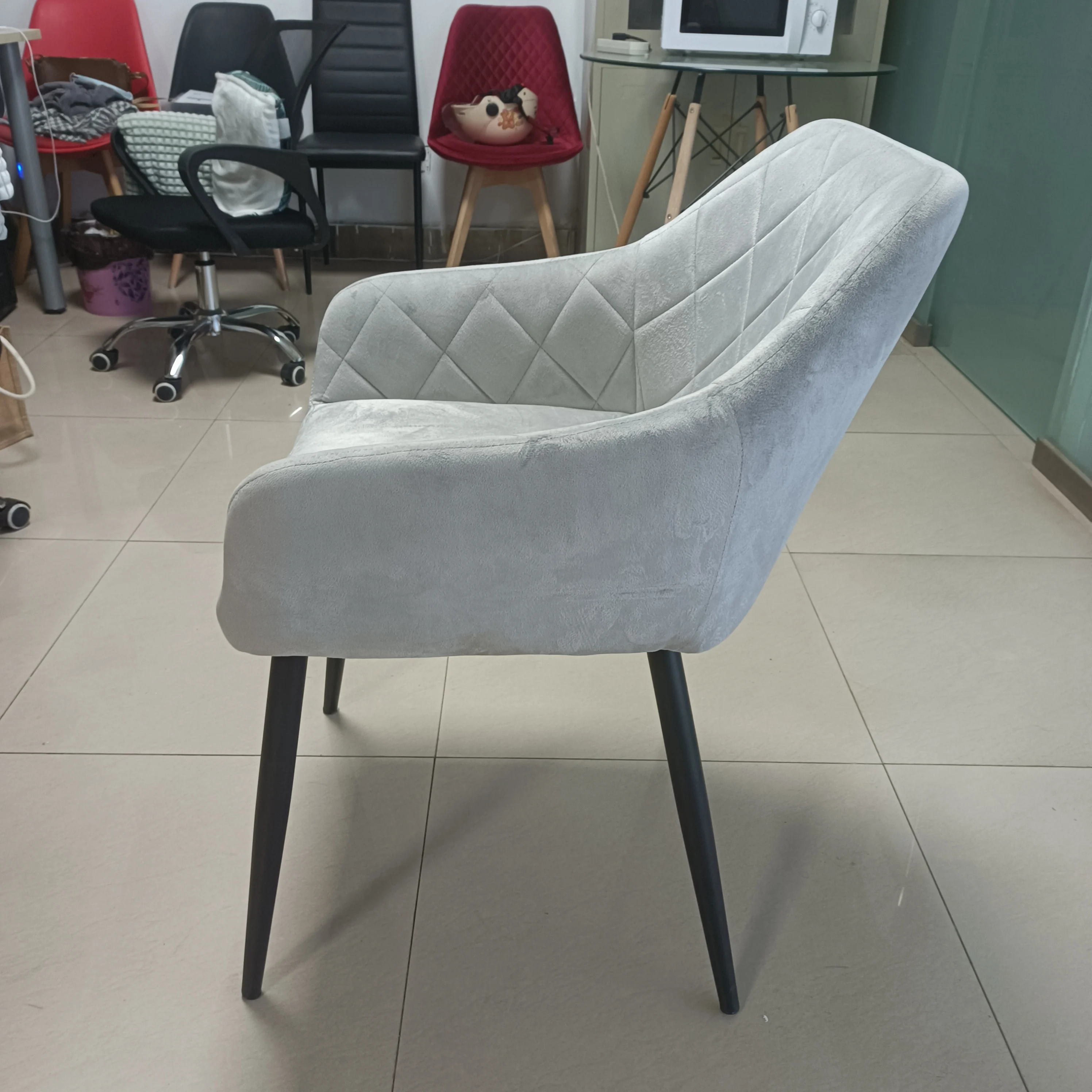 Nordic Dining Chair Luxury Velvet Metal Cheap Indoor Wholesale Dinning Room Home Furniture Modern Restaurant Dining Chairs