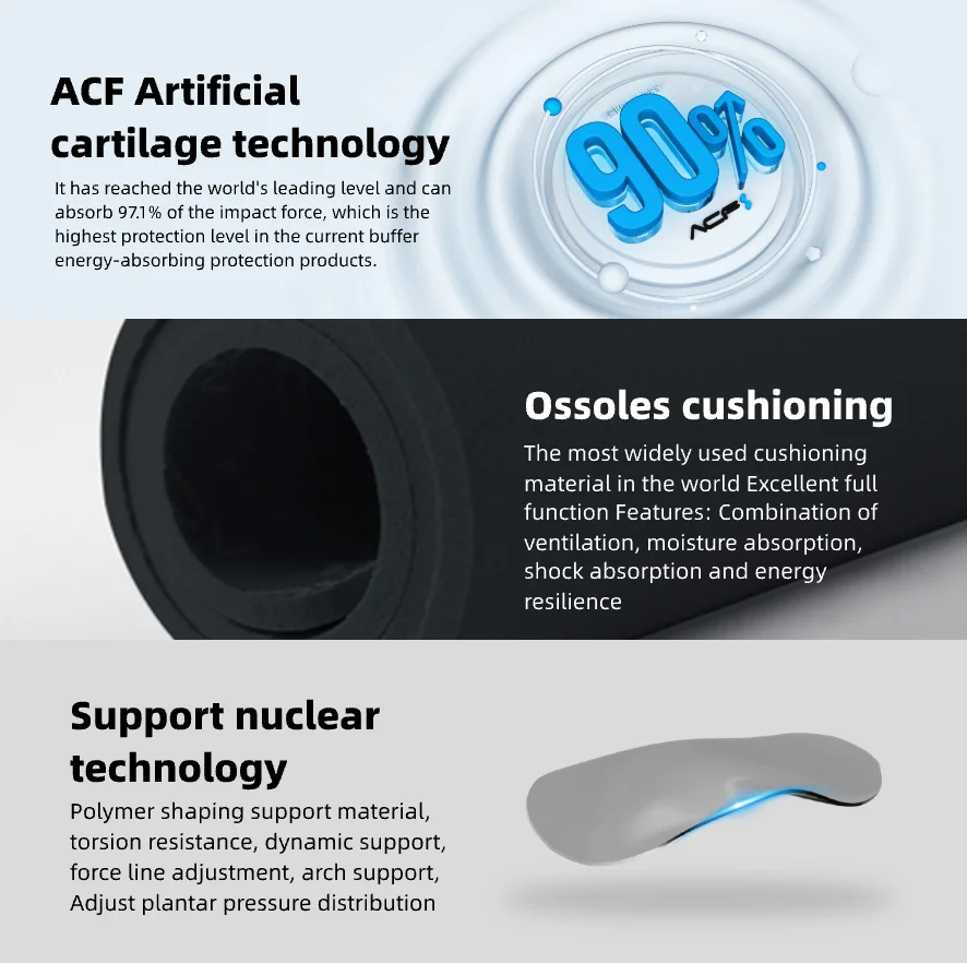 Hot Selling Kids Orthotic Insoles Flat Foot Correction Heated Insoles Plantar Fasciitis Pain Relief  Arch Support Insoles