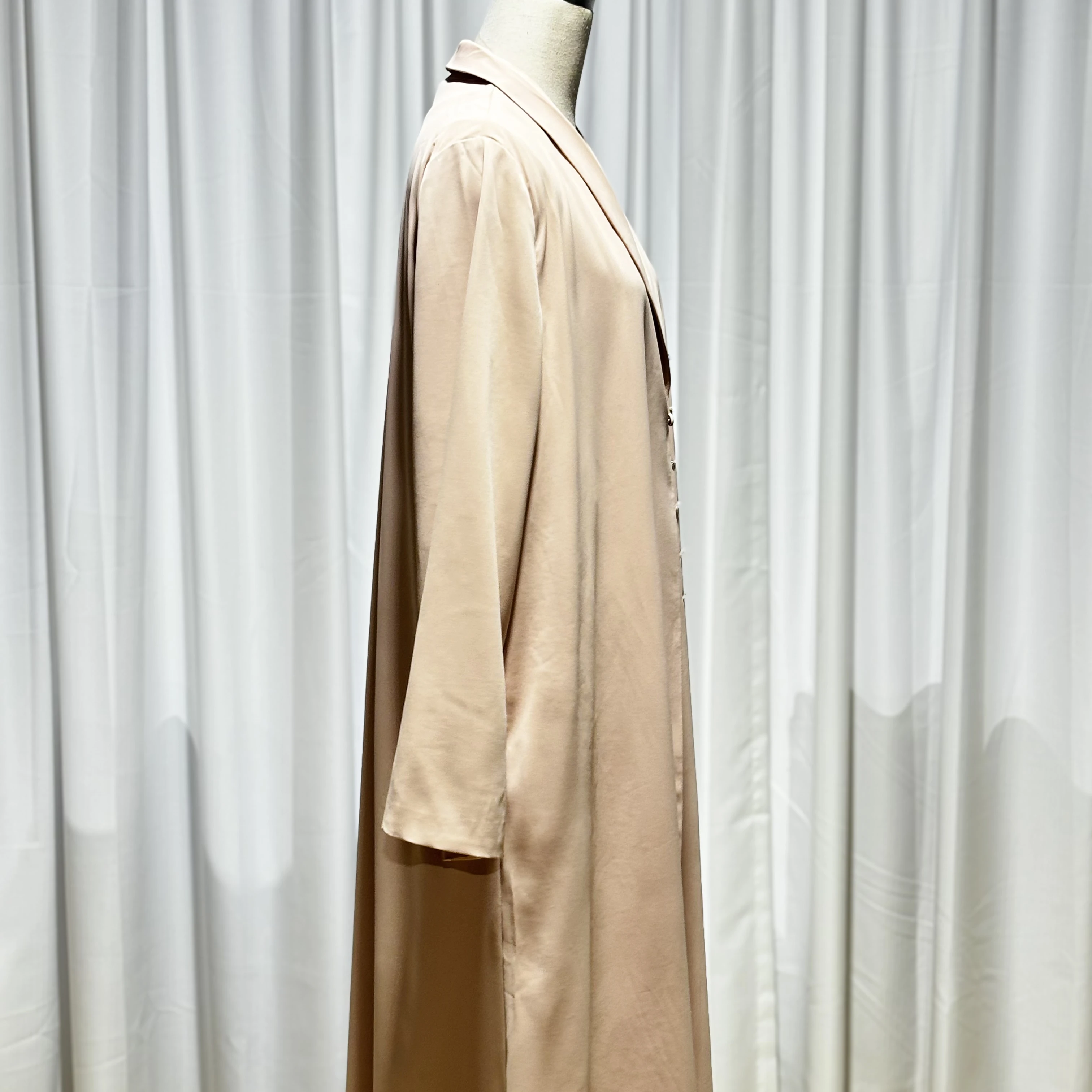 classic abaya 2024 Eid Almond beaded special design Abaya Girl Muslim Summer light long dress + coat arabic abaya