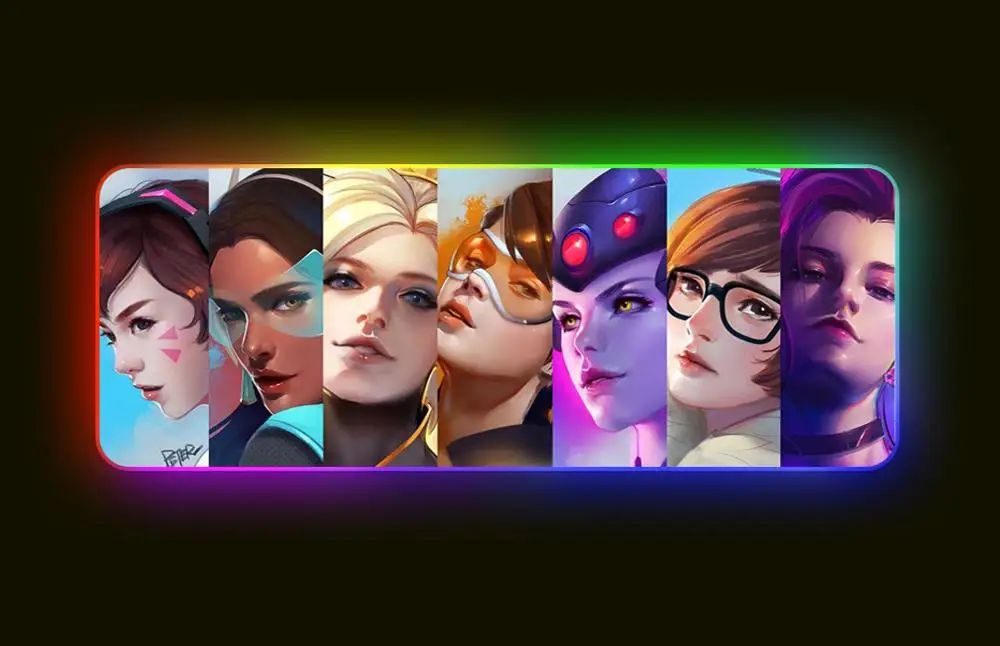 Прямая продажа с фабрики Расширенный сублимации пользовательские большой RGB игровой коврик для мыши