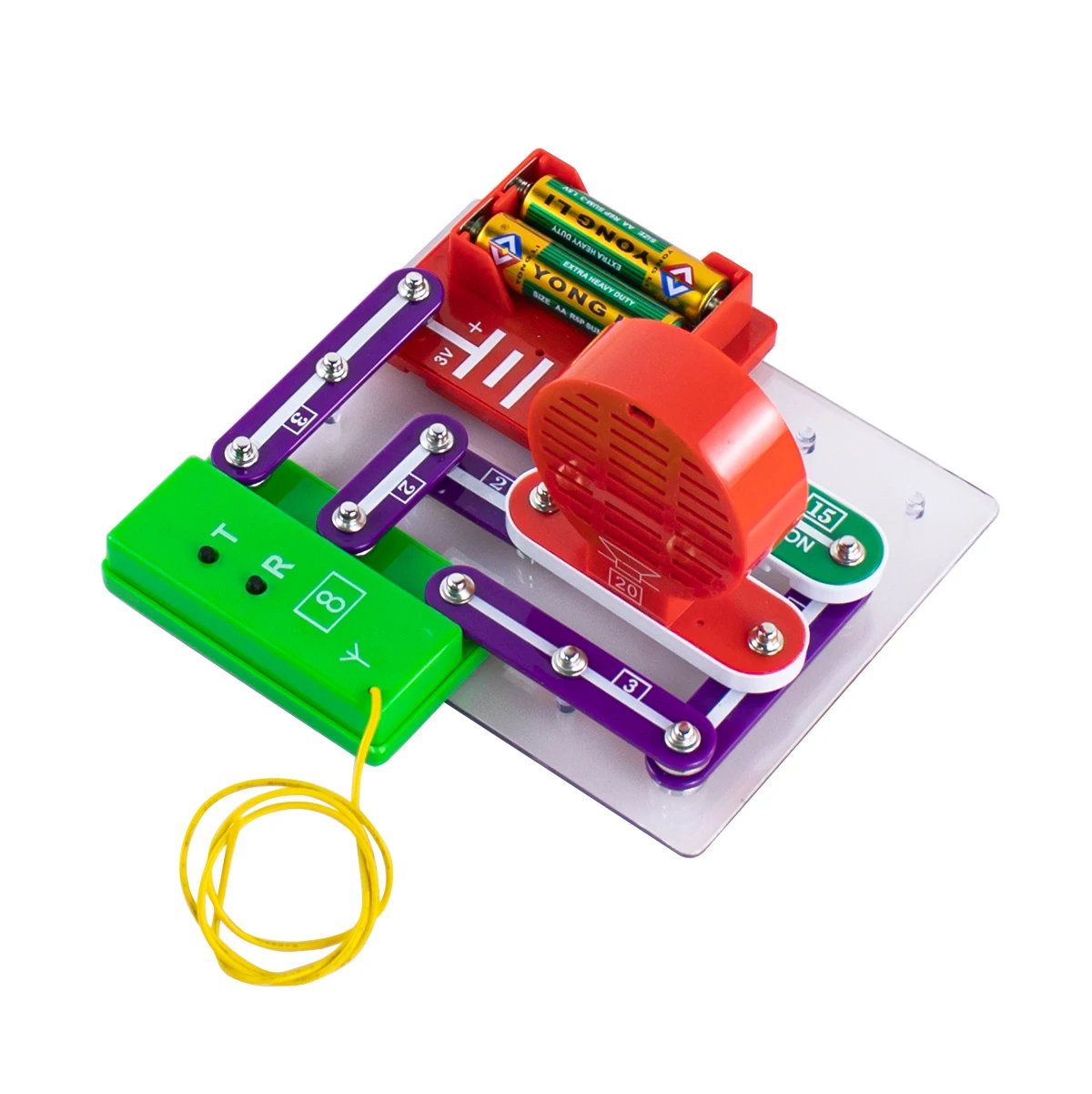 W-2289 STEM Electronics Kit Education Physics Building Block science engineering toys learning circuits for Kids 8+ stem toys