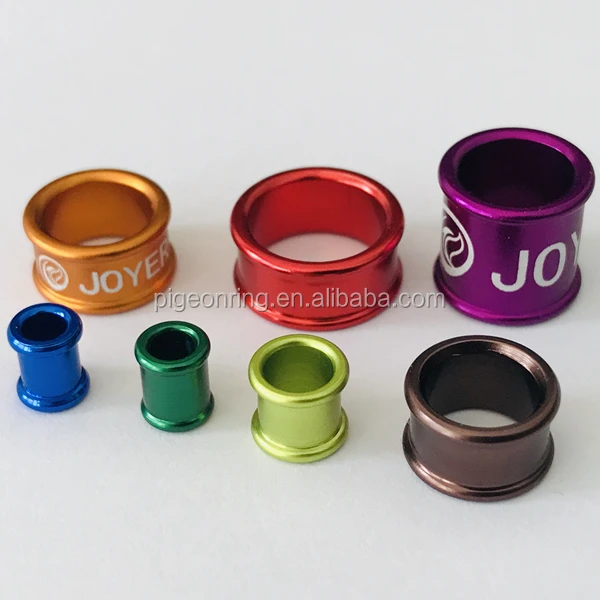 High quality double roll edge aluminium bird bands pigeon rings poultry leg bands chicken rings all size all colors