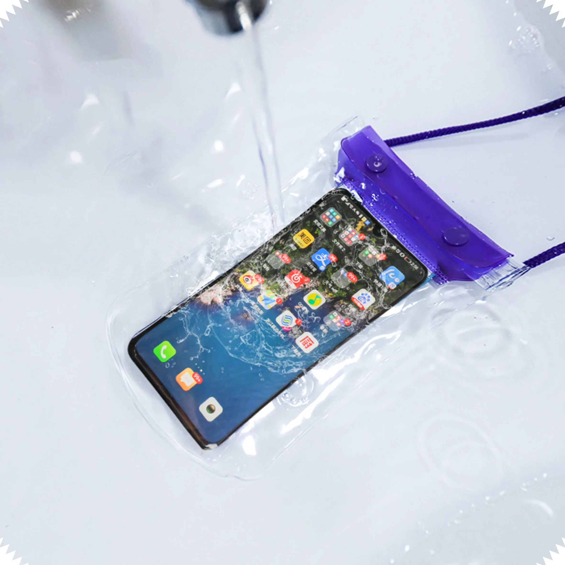 OEM Swimming Beach Plastic  Protector Dry Bag For Mobile Phone Transparent PVC  waterproof  mobile phone bags