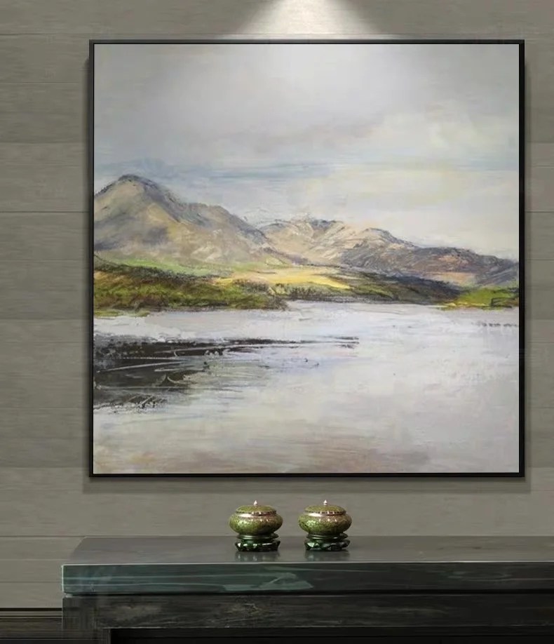 Морской пейзаж, современные абстрактные картины на холсте, ручная роспись, морская волна, настенные картины, акриловые картины в подарок, для гостиной, распродажа