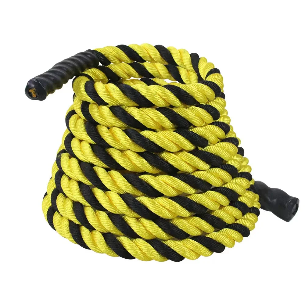 Climbing Ropes with Carabiner Eyehook Core Strength Power Hemp Rope