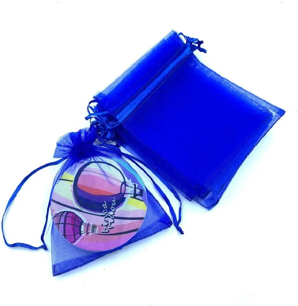 Best Seller 25 Colors 100PCS/Pack 7x9cm Premium Quality Sheer Organza Beads Packaging Bag Organza Favor Bag