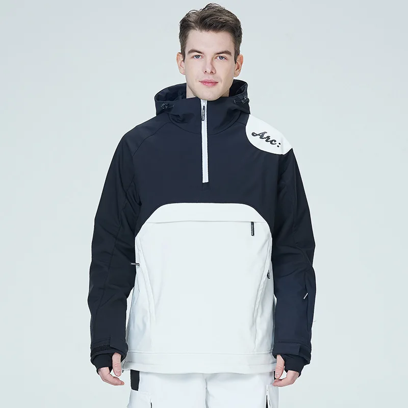 Topgear 2023 snowboard hoodie Snowboard for unisex lovers plus size Warm and thick thermal waterproof snowboard hoodie jacket