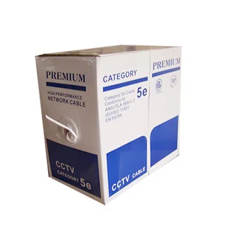  Китайский поставщик Сетевая связь премиум-класса Cat5 Plelum 4 пары кабеля UTP Cat5e 24AWG медь для кабельной разводки