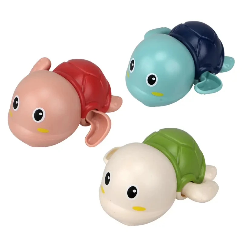 Cute Swimming Turtle Bath Toys for Toddlers 1-3 Floating Wind Up Spiral Turtle Kids Bath Toys Baby Bathtub Water Toys