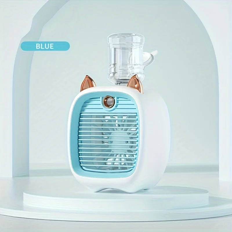 Spray tower portable air cooler fan mini usb air conditioner desktop water misting cooling fan