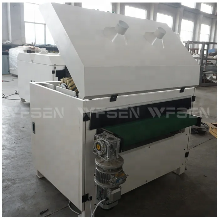 Heavy duty 400mm blue brush drum sander sanding polishing machine with ce