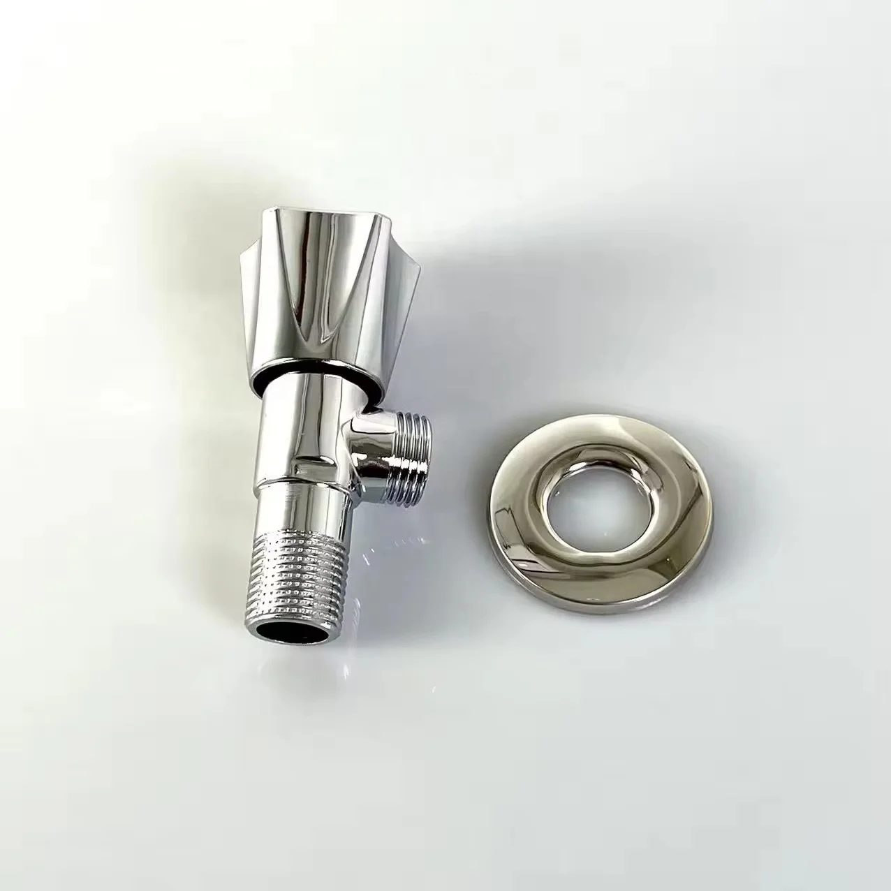 Good Quality Full Turn 90 Degree Bathroom Angle Shut-Off Valve Chrome Plated Brass Angle Valve with Cheap Price