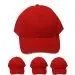 Plain Red Baseball Cap - 1 dozen